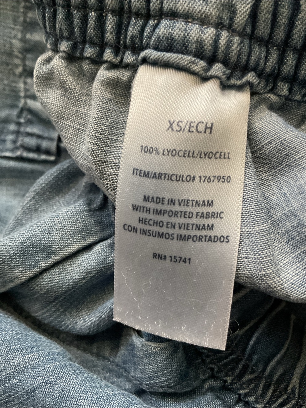 Splendid Chambray wide leg drawstring pants - Picture 6 of 10
